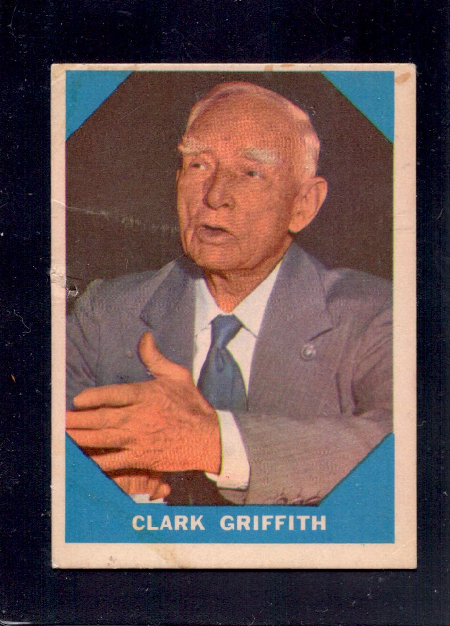 1960 Clark Griffith Fleer Baseball Greats #15 Baseball Card