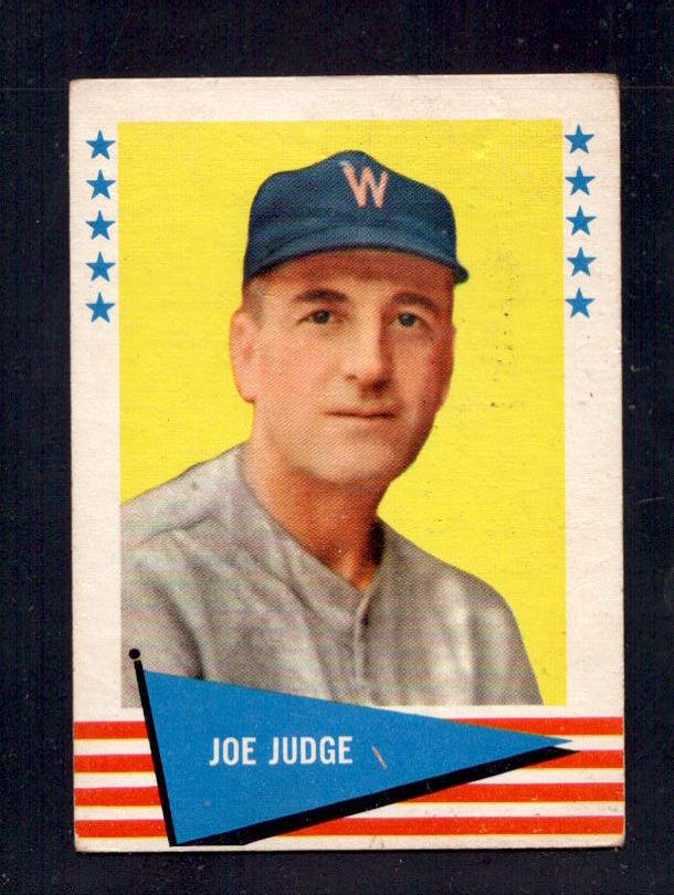 1961 Joe Judge Fleer Baseball Greats #118 Dodgers Baseball Card