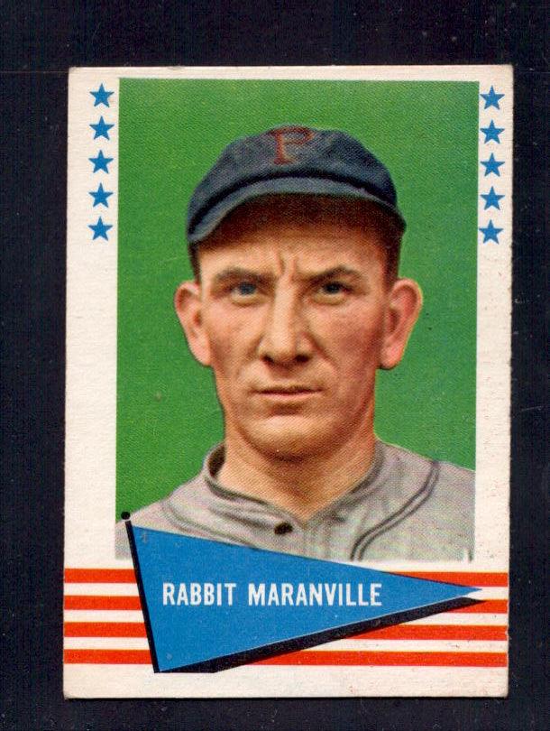 1961 Rabbit Maranville Fleer Baseball Greats #124 Pirates Baseball Card