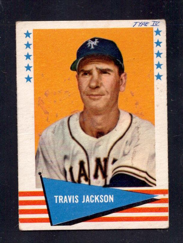 1961 Travis Jackson Fleer Baseball Greats #115 Giants Baseball Card
