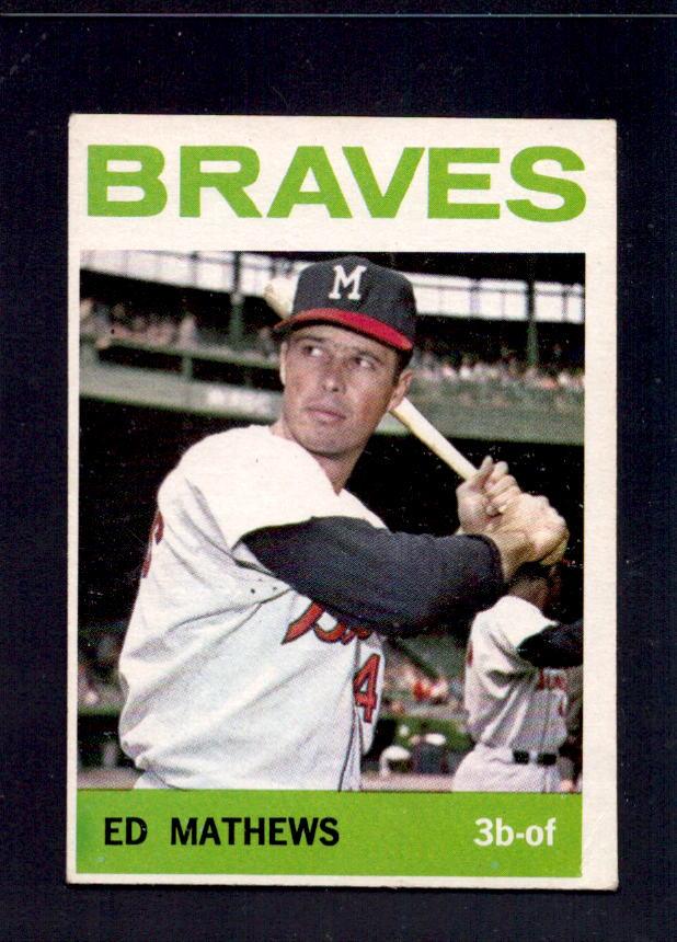 1964 Ed Eddie Mathews Topps #35 Braves Baseball Card