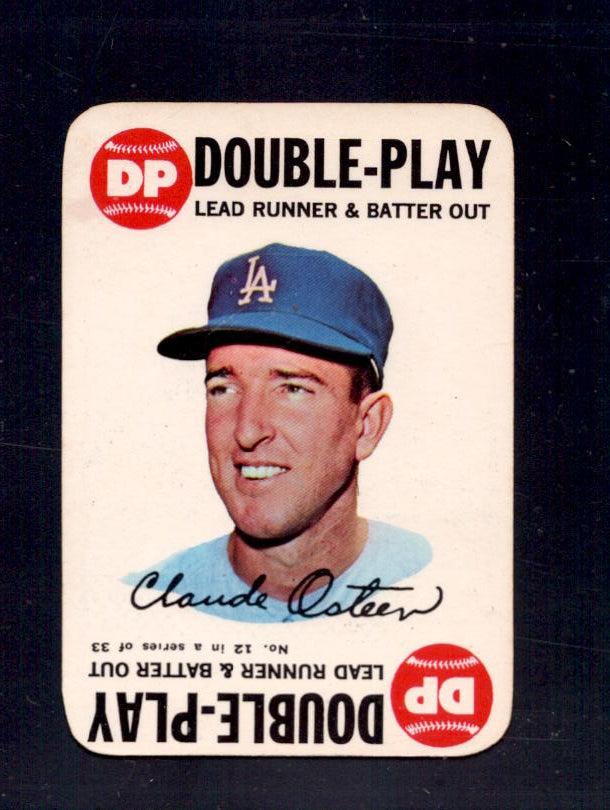 1968 Claude Osteen Topps Game #12 Dodgers Baseball Card
