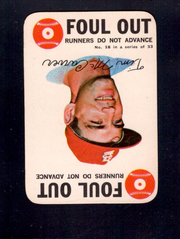 1968 Tim McCarver Topps Game #18 Cardinals Baseball Card