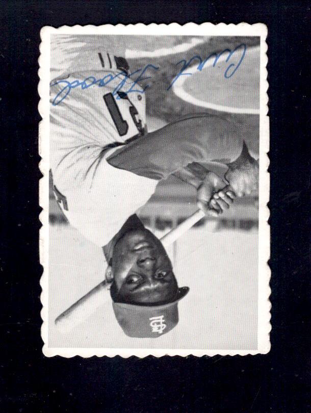 1969 Curt Flood Topps Deckle Edge #28 Cardinals Baseball Card