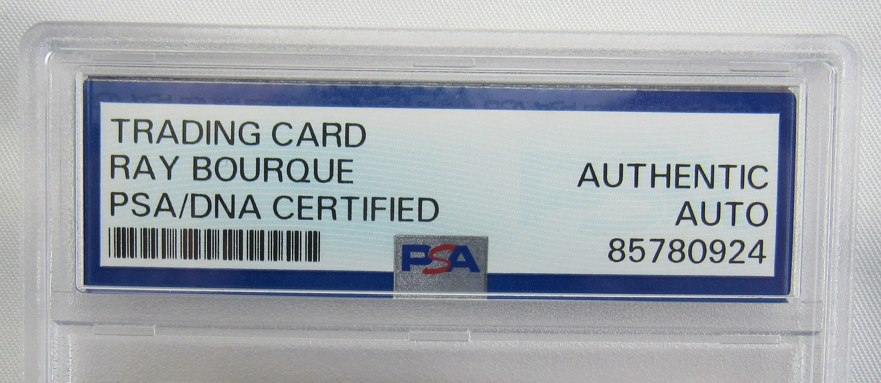 1983 O-Pee-Chee Ray Bourque Signed Auto PSA/DNA Encapsulated Hockey Card - Image 4