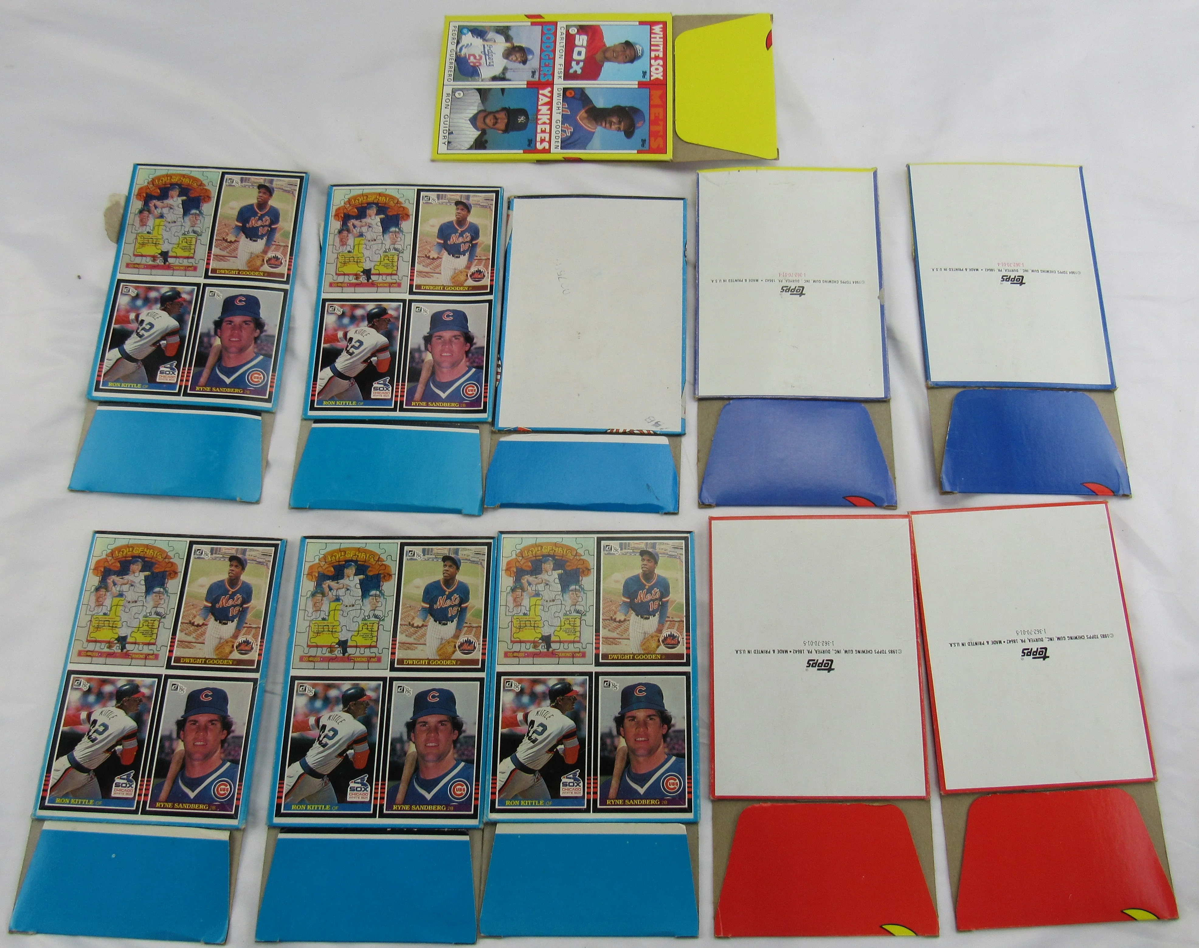 1984 and 1985 Vintage Topps & Donruss Empty Baseball Wax Boxes - 11 Boxes - Image 2