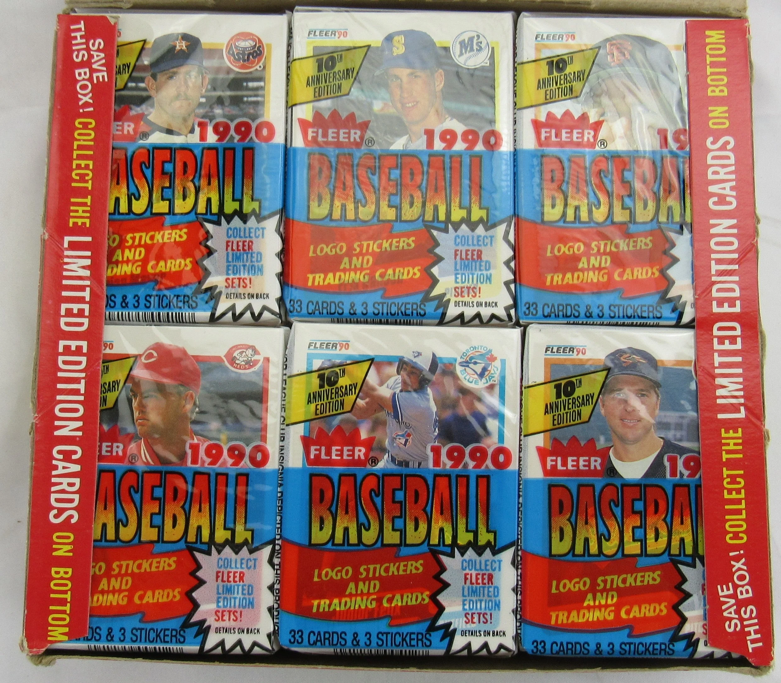 1990 Fleer Baseball Cello Wax Box - 24 Ct. - Image 2