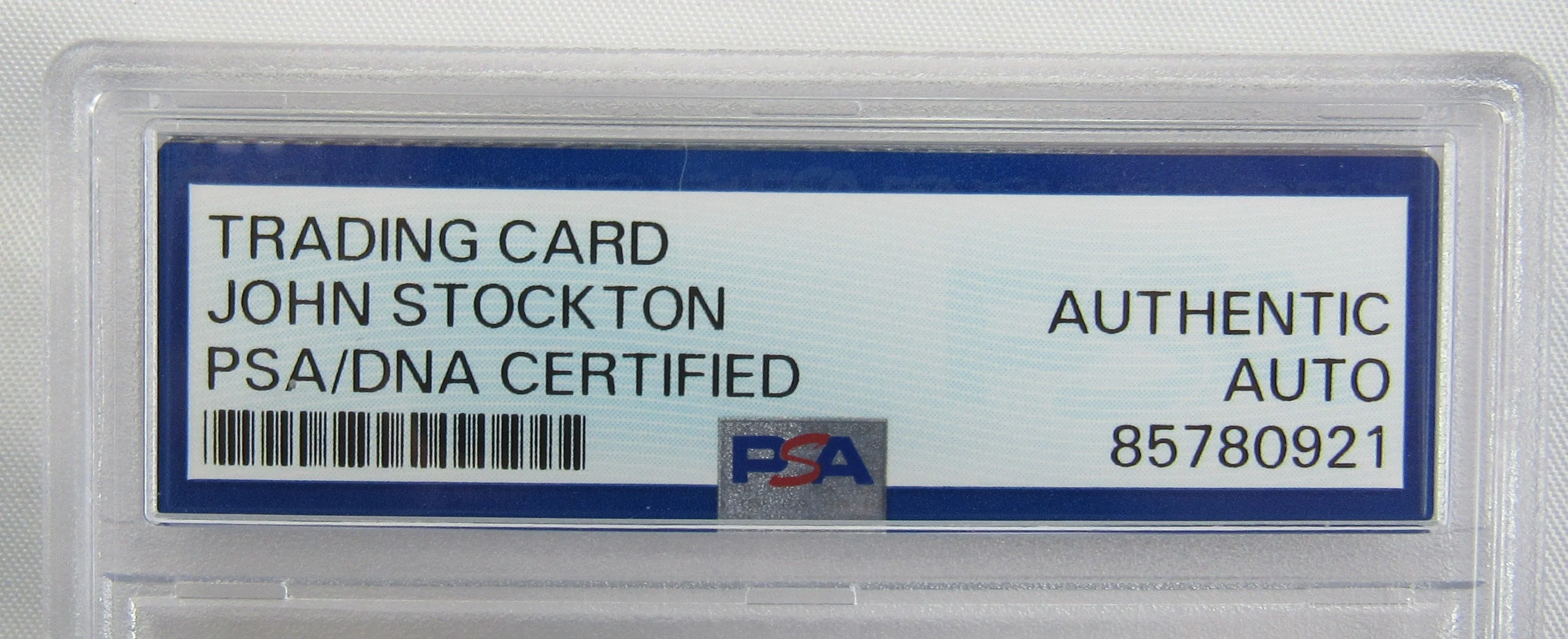 1991 Star John Stockton Signed Auto PSA/DNA Encapsulated Basketball Card - Image 4
