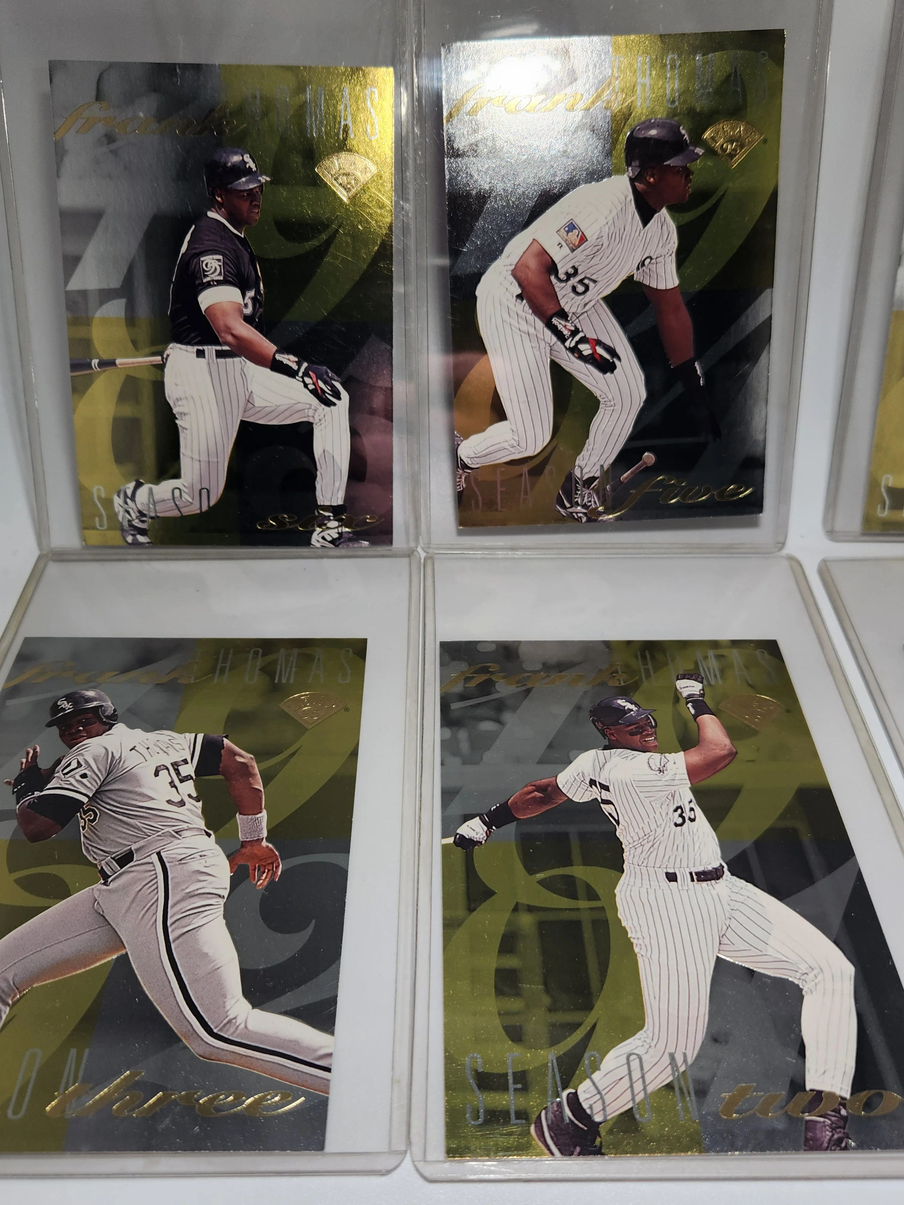 1995 Leaf Frank Thomas Complete 6 Card Set #1506/2500 - Image 2