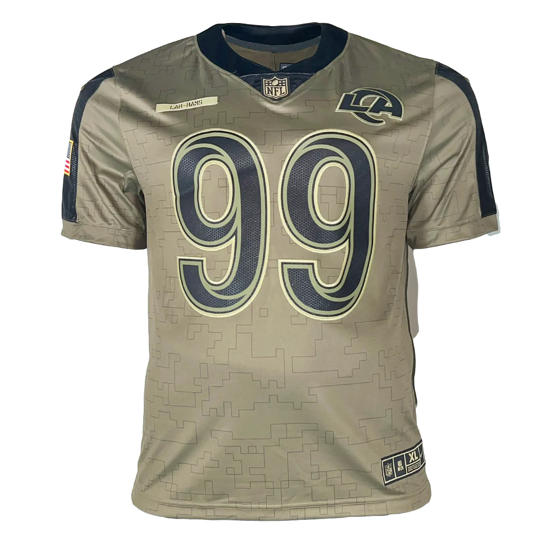 Aaron Donald Authentic Los Angeles Rams Salute XL Unsigned Nike Football Jersey - Image 2