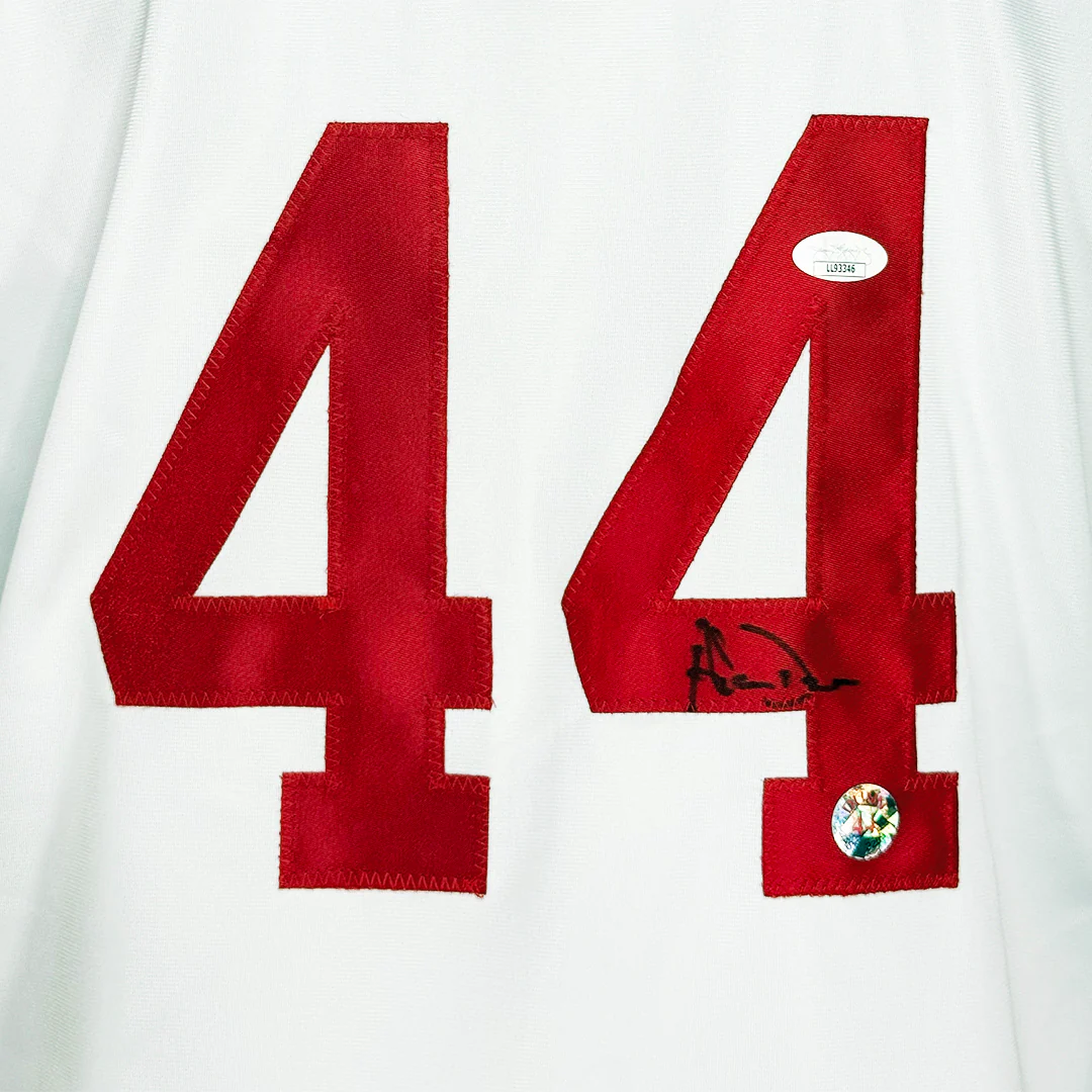 Adam Dunn Signed Cincinnati White Baseball Jersey (JSA) - Image 2
