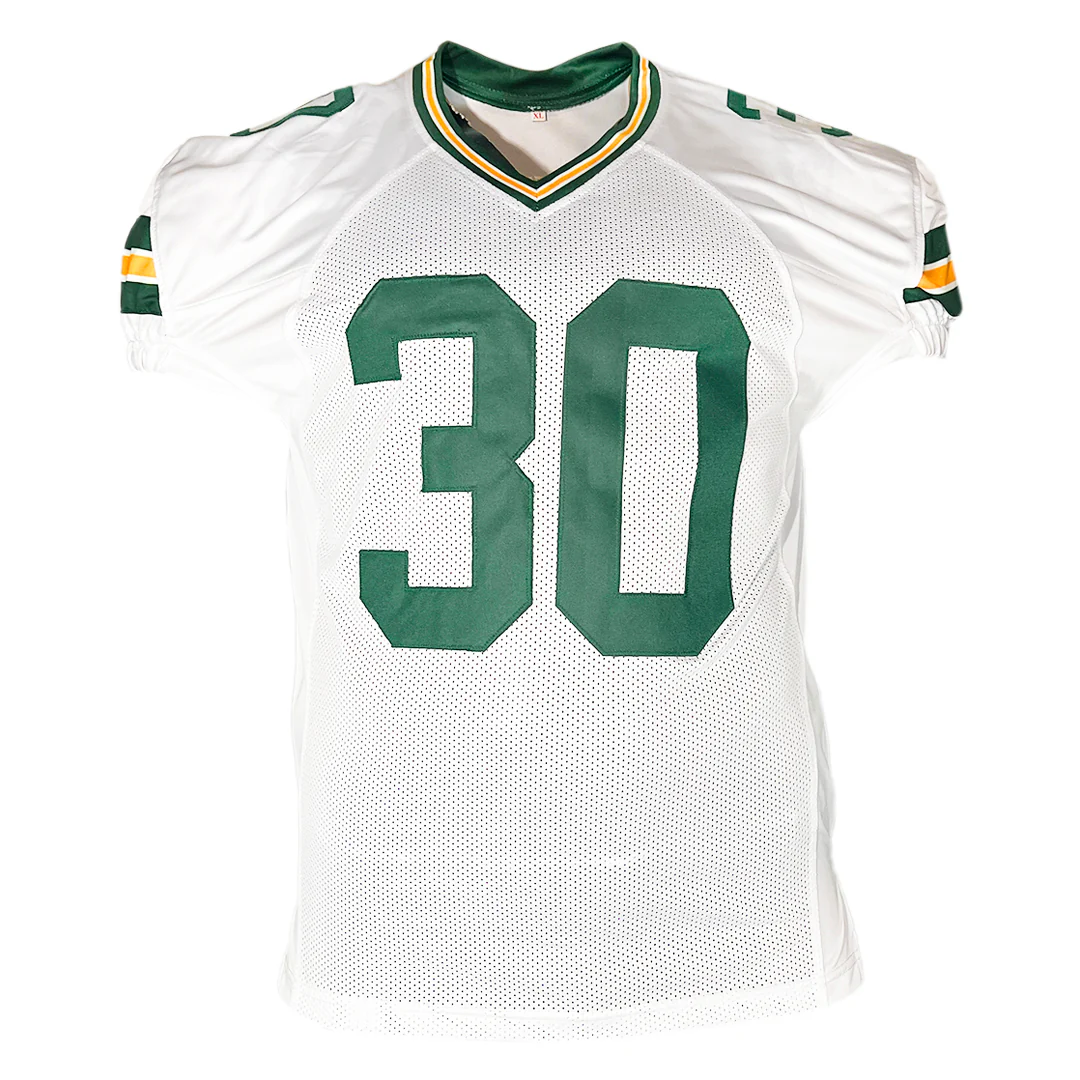 Ahman Green Signed Green Bay White Game Style Football Jersey (JSA) - Image 3