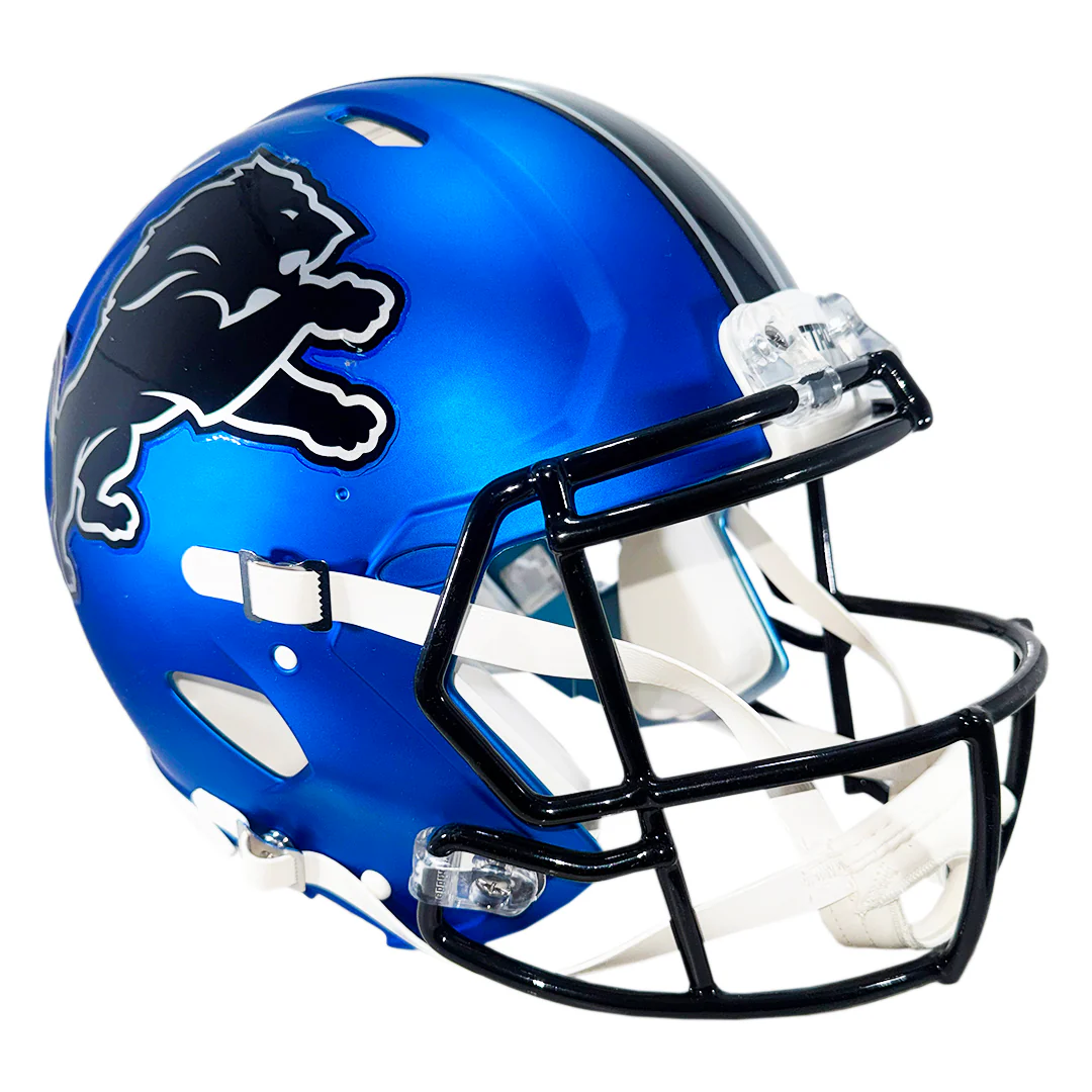 Aidan Hutchinson Signed Detroit Lions Authentic Alt 2024 Speed Full-Size Football Helmet (Beckett) - Image 3
