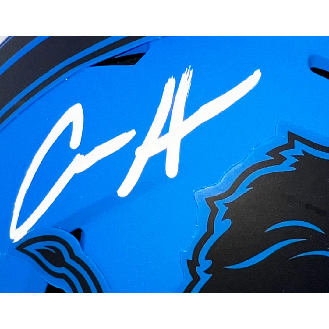 Aidan Hutchinson Signed Detroit Lions Rave Mini Football Helmet (Beckett) - Image 2