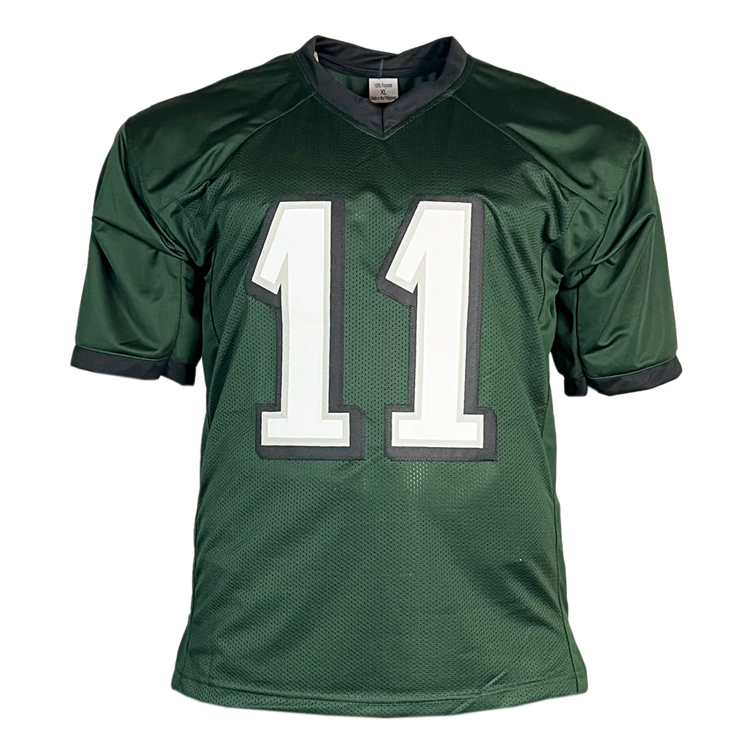 AJ Brown Signed Philadelphia Green Football Jersey (Beckett) - Image 3