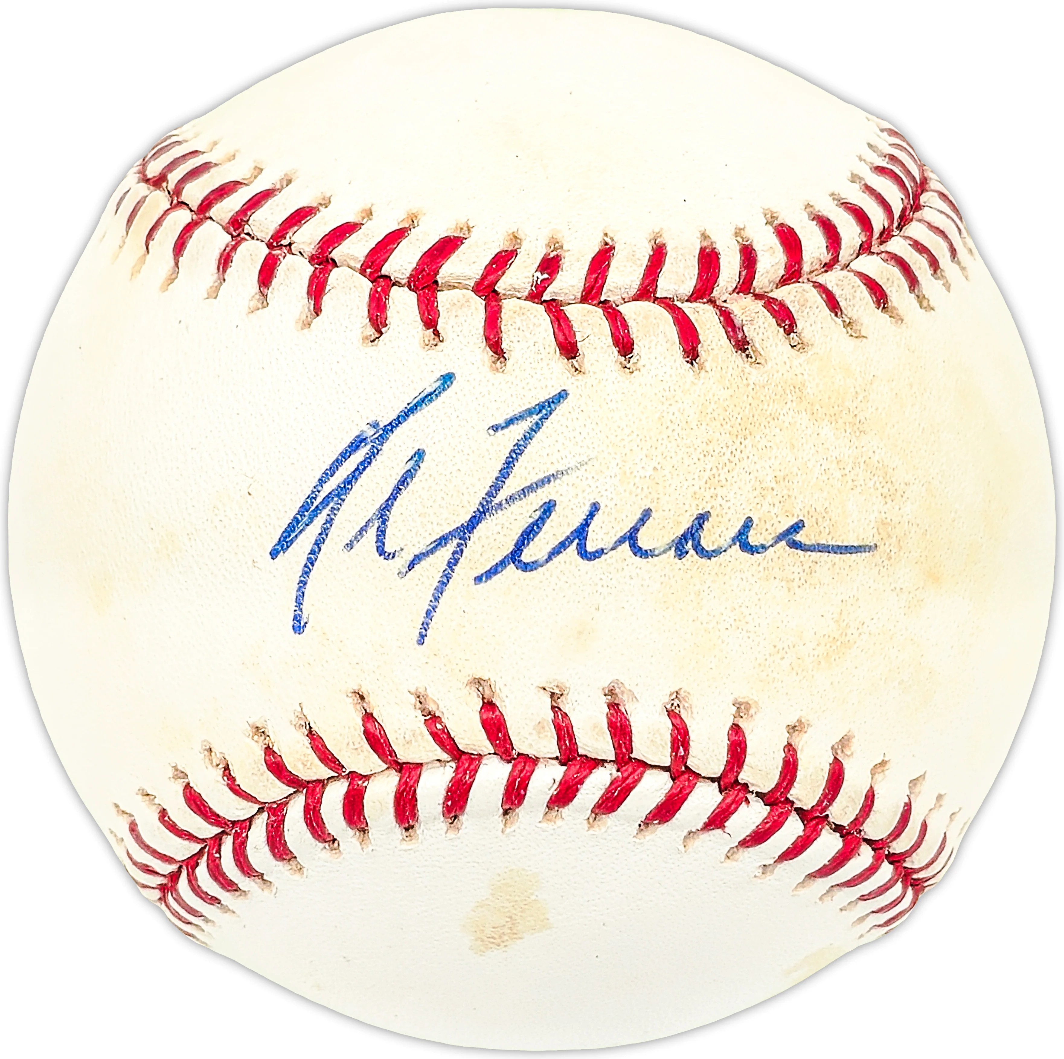 Al Ferrara Autographed Official MLB Baseball Los Angeles Dodgers, San Diego Padres
