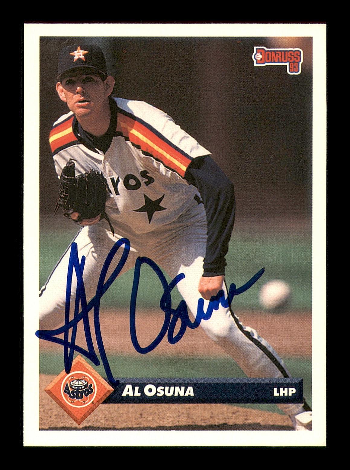 Al Osuna Autographed 1993 Donruss Card #216 Houston Astros SKU #184647