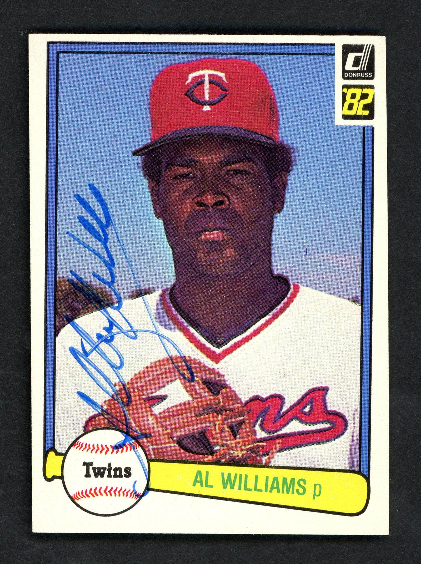 Al Williams Autographed 1982 Donruss Card #429 Minnesota Twins SKU # 158604