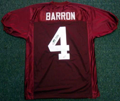 Alabama Crimson Tide Mark Barron Autographed Red Jersey PSA/DNA RookieGraph Stock #29382 - Image 2