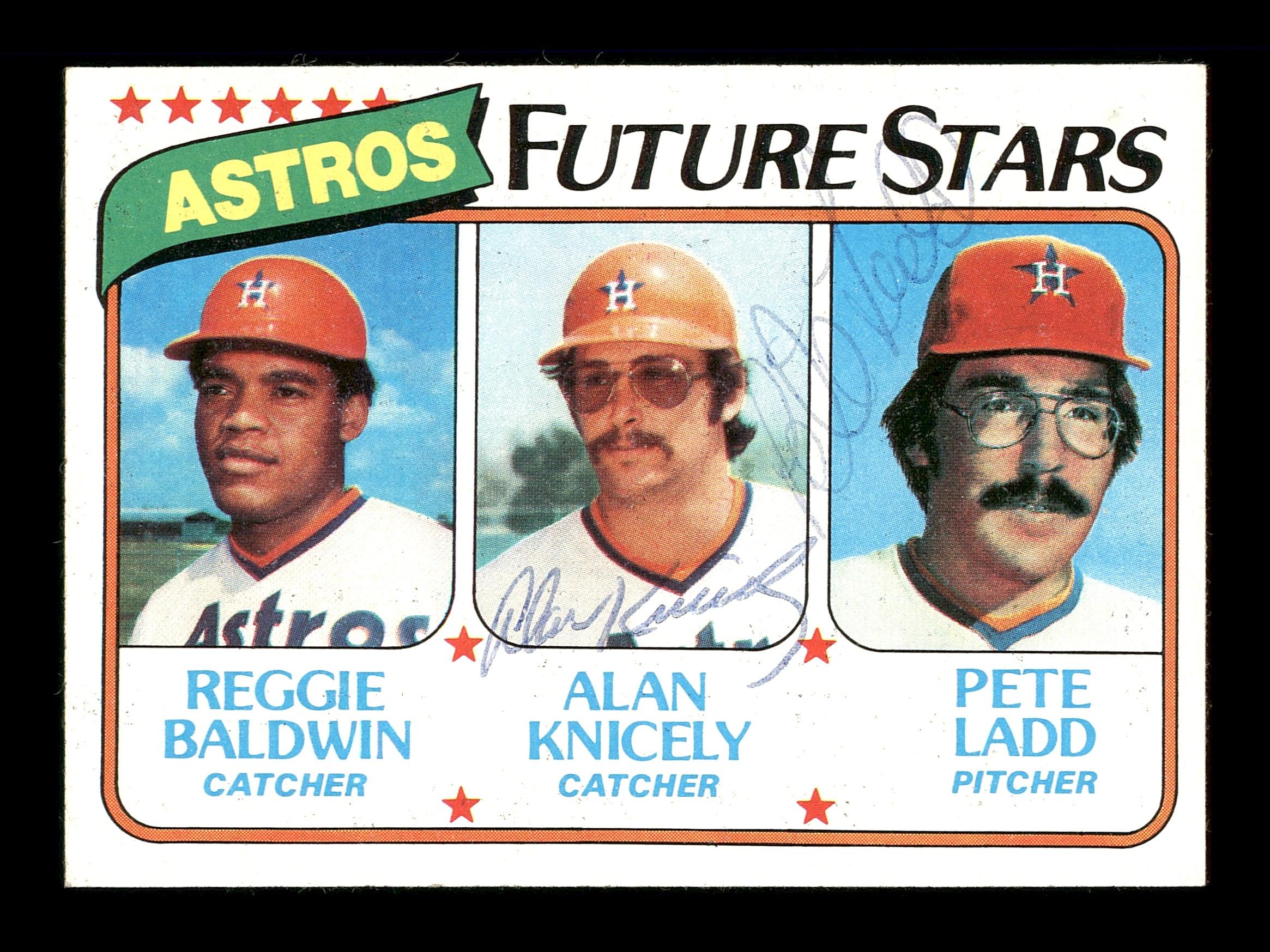 Alan Knicely & Pede Ladd Autographed 1980 Topps Rookie Card #678 Houston Astros SKU #166390