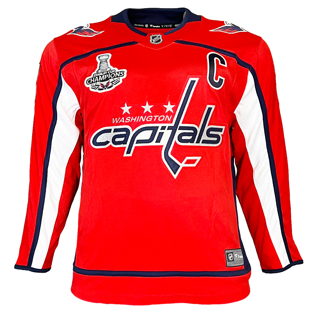 Alexander Ovechkin Signed Stanley Cup Patch Authentic Washington Capitals Red 5XL Hockey Jersey (JSA) - Image 3