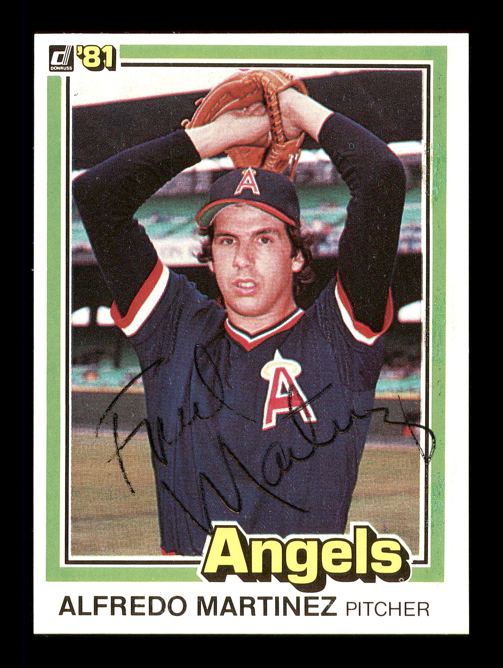 Alfredo "Fred" Martinez Autographed 1981 Donruss Card #172 California Angels SKU #166477
