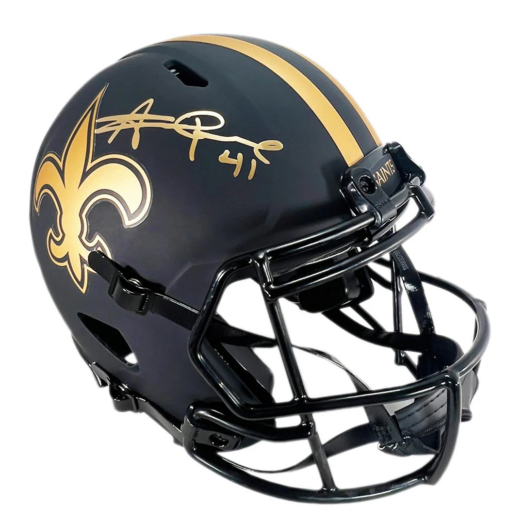 Alvin Kamara Signed New Orleans Saints Eclipse Speed Full-Size Football Helmet (JSA) - Image 2