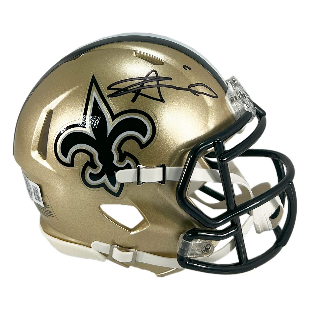 Alvin Kamara Signed New Orleans Saints Speed Mini Football Helmet (Beckett) - Image 3