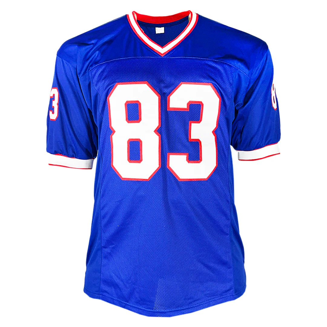 Andre Reed Signed HOF 14 Inscription Buffalo Blue Football Jersey (JSA) - Image 3