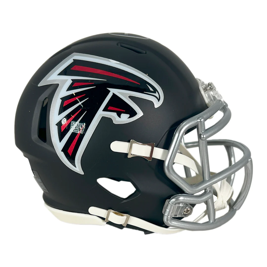 Andre Rison Signed Atlanta Falcons Speed Mini Football Helmet (Beckett) - Image 4
