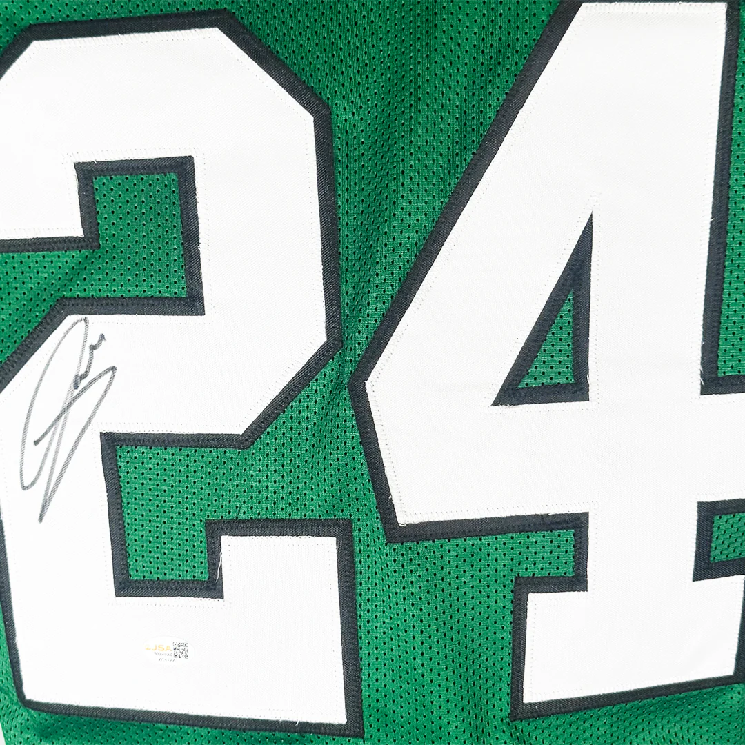 Andrew Mukuba Signed Philadelphia Green Football Jersey (Beckett) - Image 2