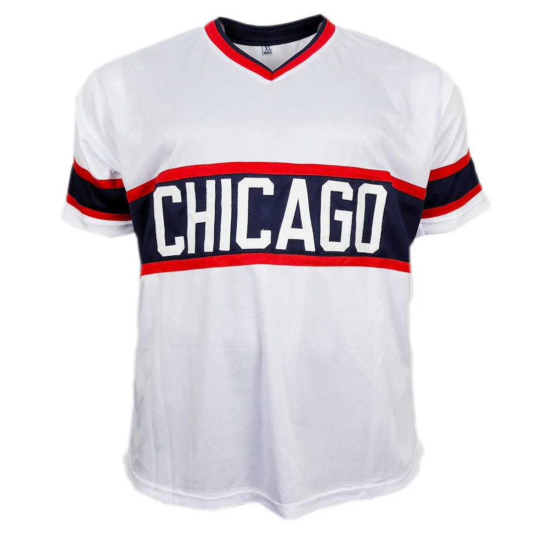 Andrew Vaughn Signed Chicago White Throwback Baseball Jersey (Beckett) - Image 3