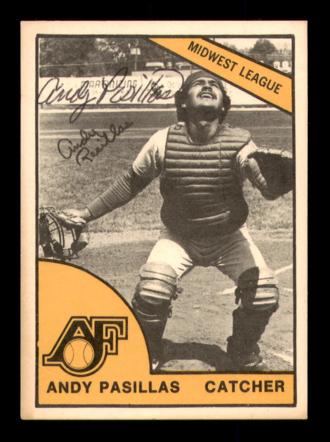 Andy Pasillas Autographed 1977 TCMA Rookie Card Appleton Foxes