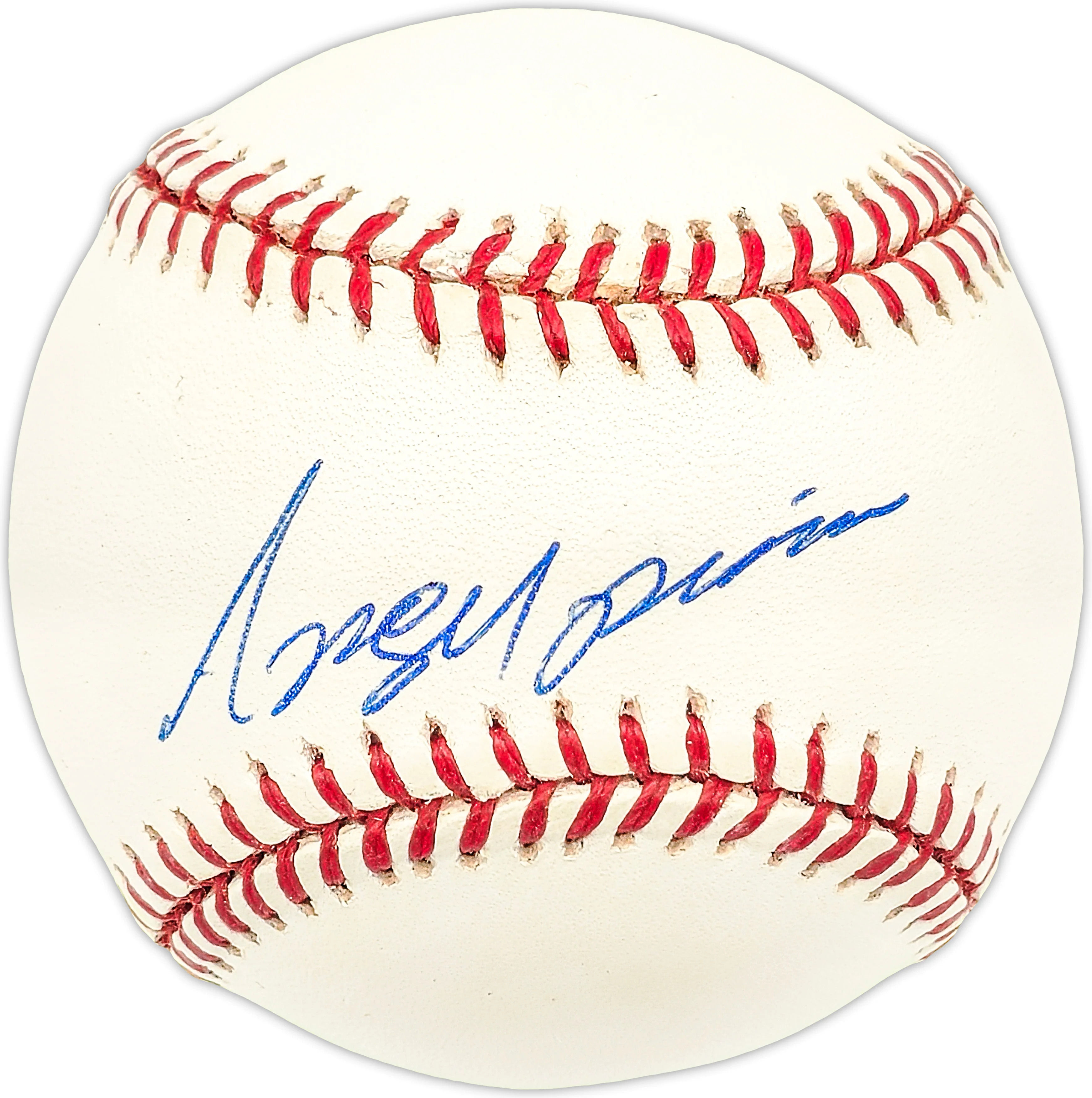 Angel Pena Autographed Official NL Baseball Los Angeles Dodgers