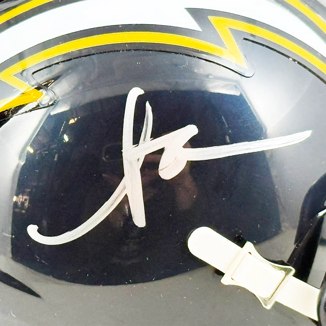 Anthony Miller Signed San Diego Chargers Throwback 88-06 Speed Mini Football Helmet (JSA) - Image 2