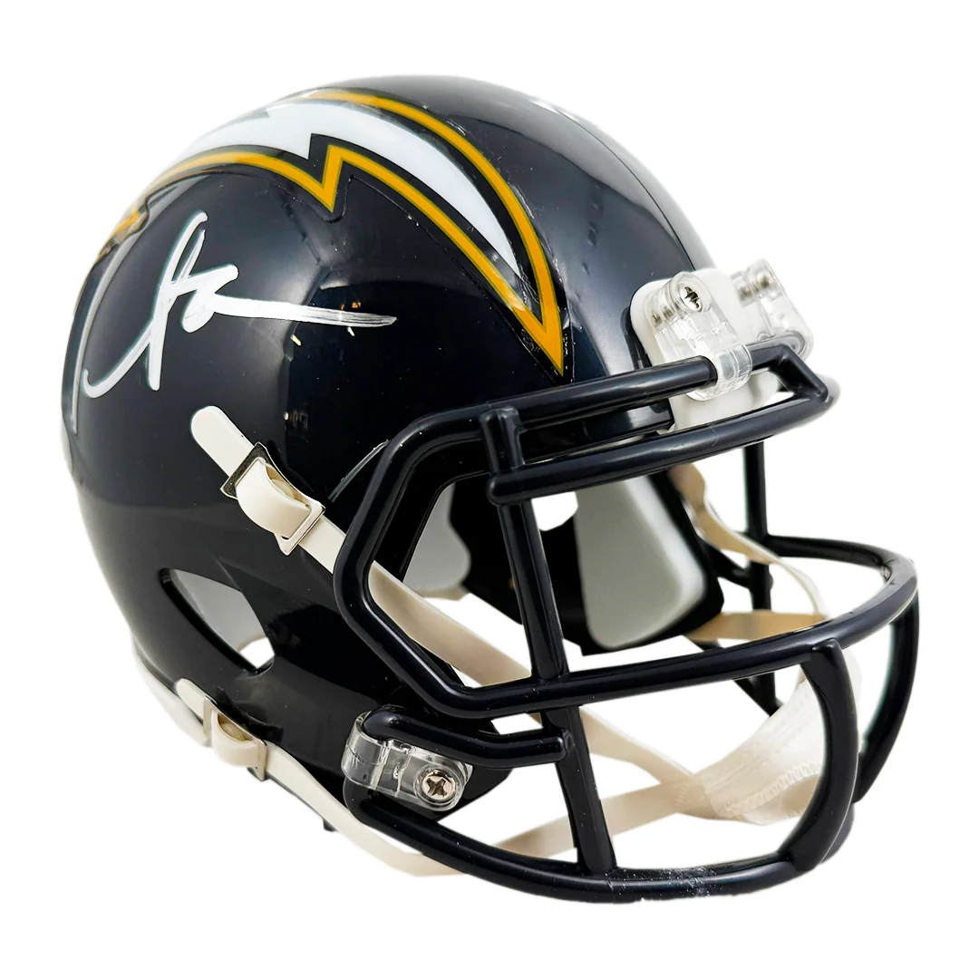 Anthony Miller Signed San Diego Chargers Throwback 88-06 Speed Mini Football Helmet (JSA) - Image 3