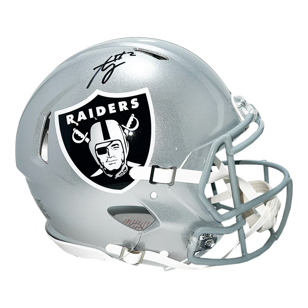 Ashton Jeanty Signed Las Vegas Raiders Authentic Speed Full-Size Football Helmet (Beckett)