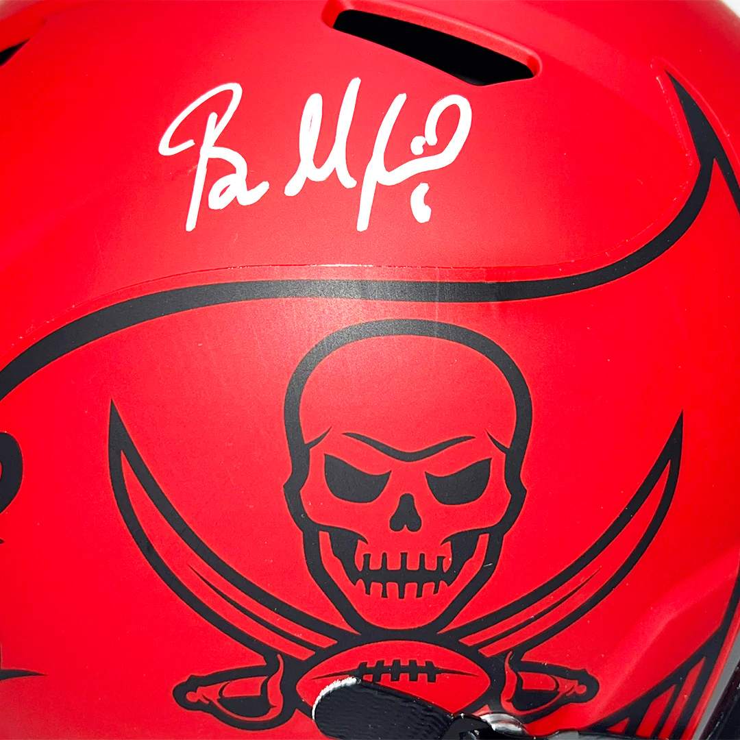 Baker Mayfield Signed Tampa Bay Buccaneers Rave Full-Size Replica Football Helmet (Beckett) - Image 2