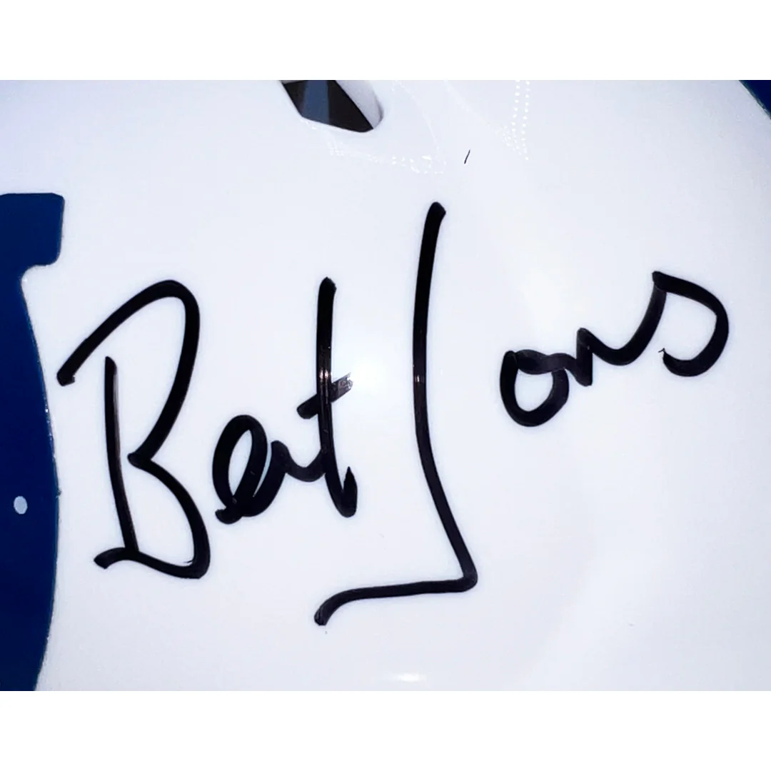 Bert Jones Signed Indianapolis Colts Speed Mini Football Helmet (Beckett) - Image 2