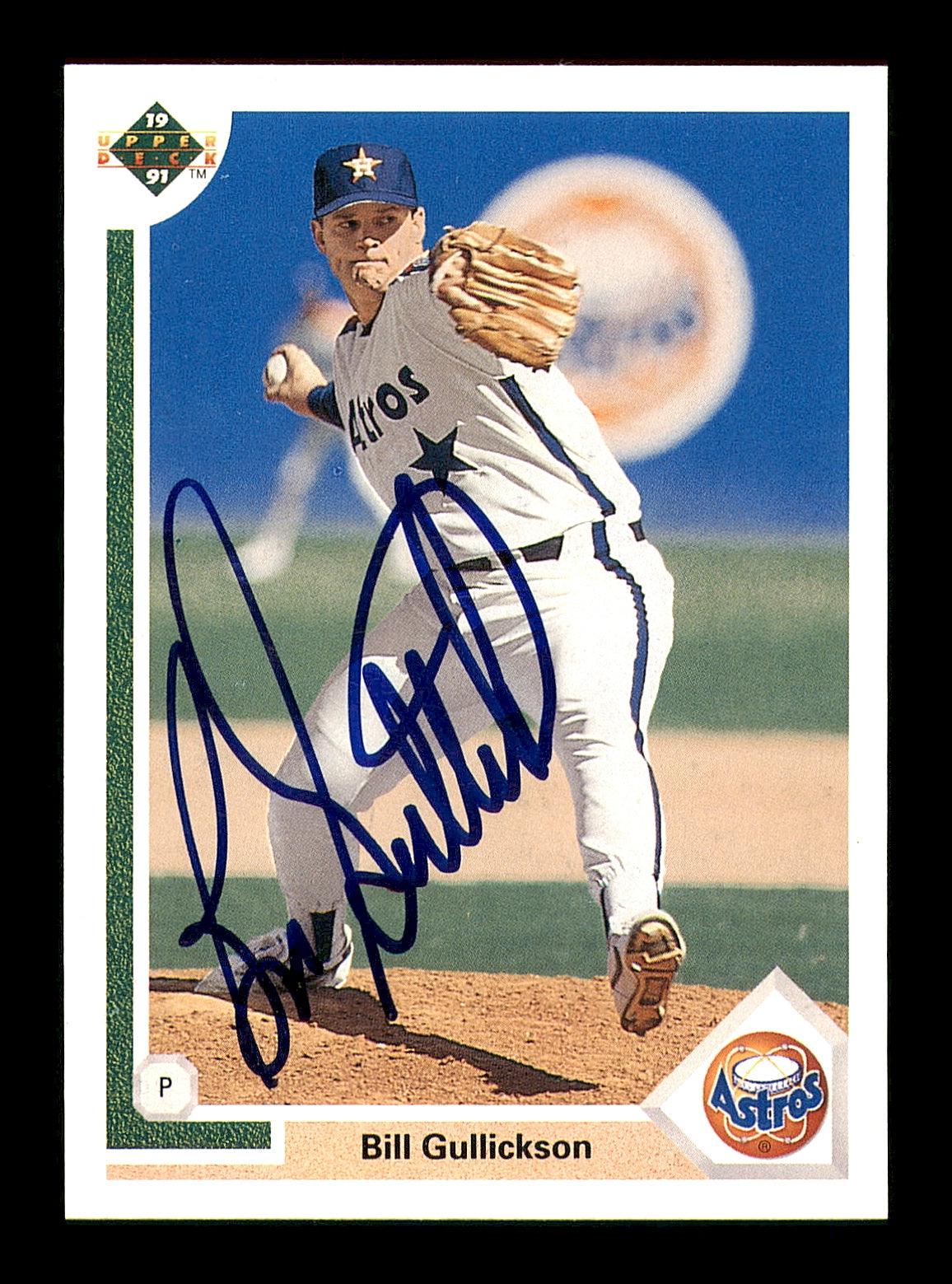 Bill Gullickson Autographed 1991 Upper Deck Card #590 Houston Astros SKU #184149