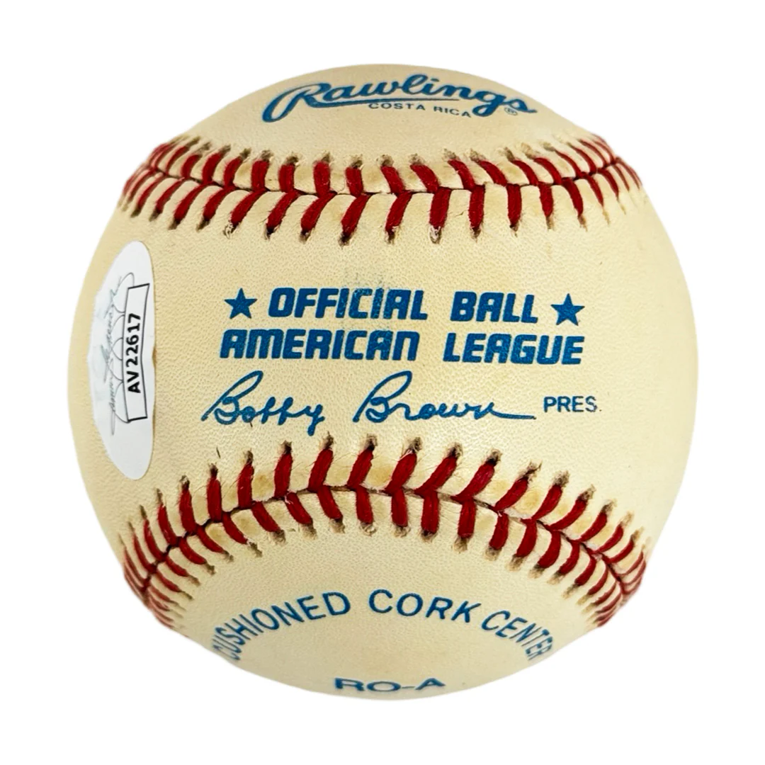 Bill Wade Signed Bobby Brown President Rawlings Official American League Baseball (JSA) - Image 2