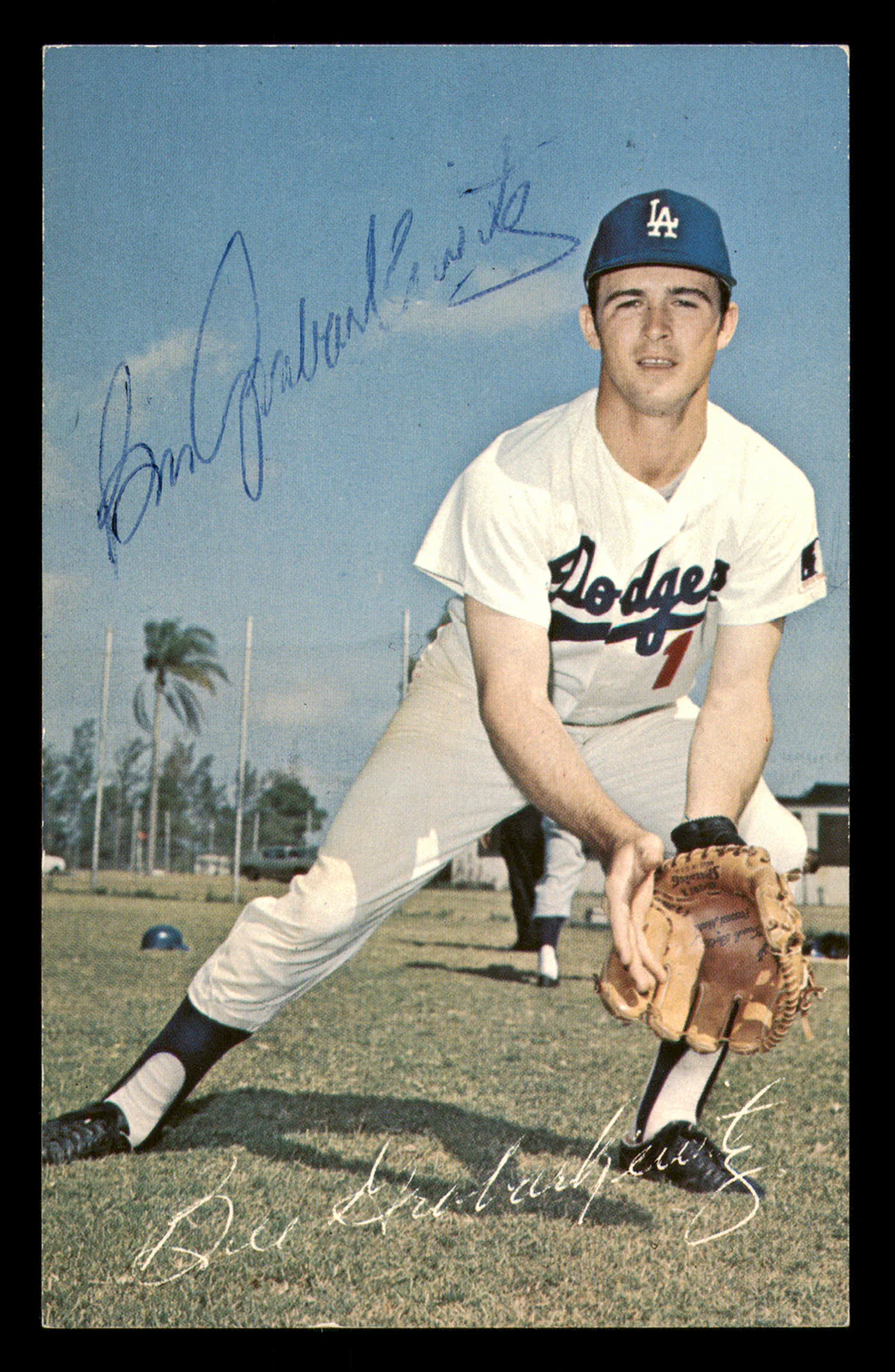 Billy Grabarkewitz Autographed Photo Postcard Los Angeles Dodgers SKU #213659