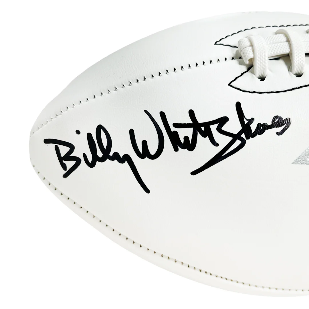 Billy "White Shoes" Johnson Signed Atlanta Falcons Official NFL Team Logo Football (JSA) - Image 2