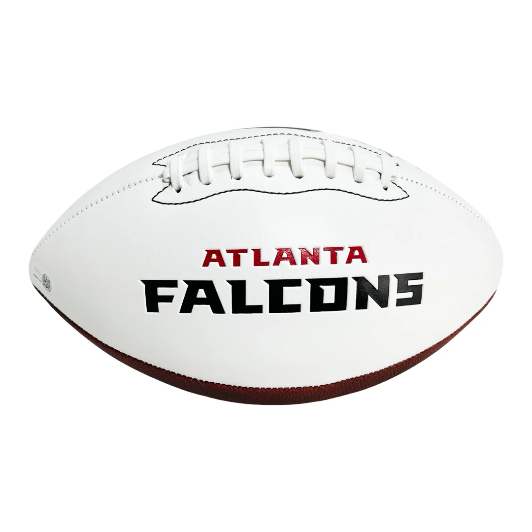 Billy "White Shoes" Johnson Signed Atlanta Falcons Official NFL Team Logo Football (JSA) - Image 3