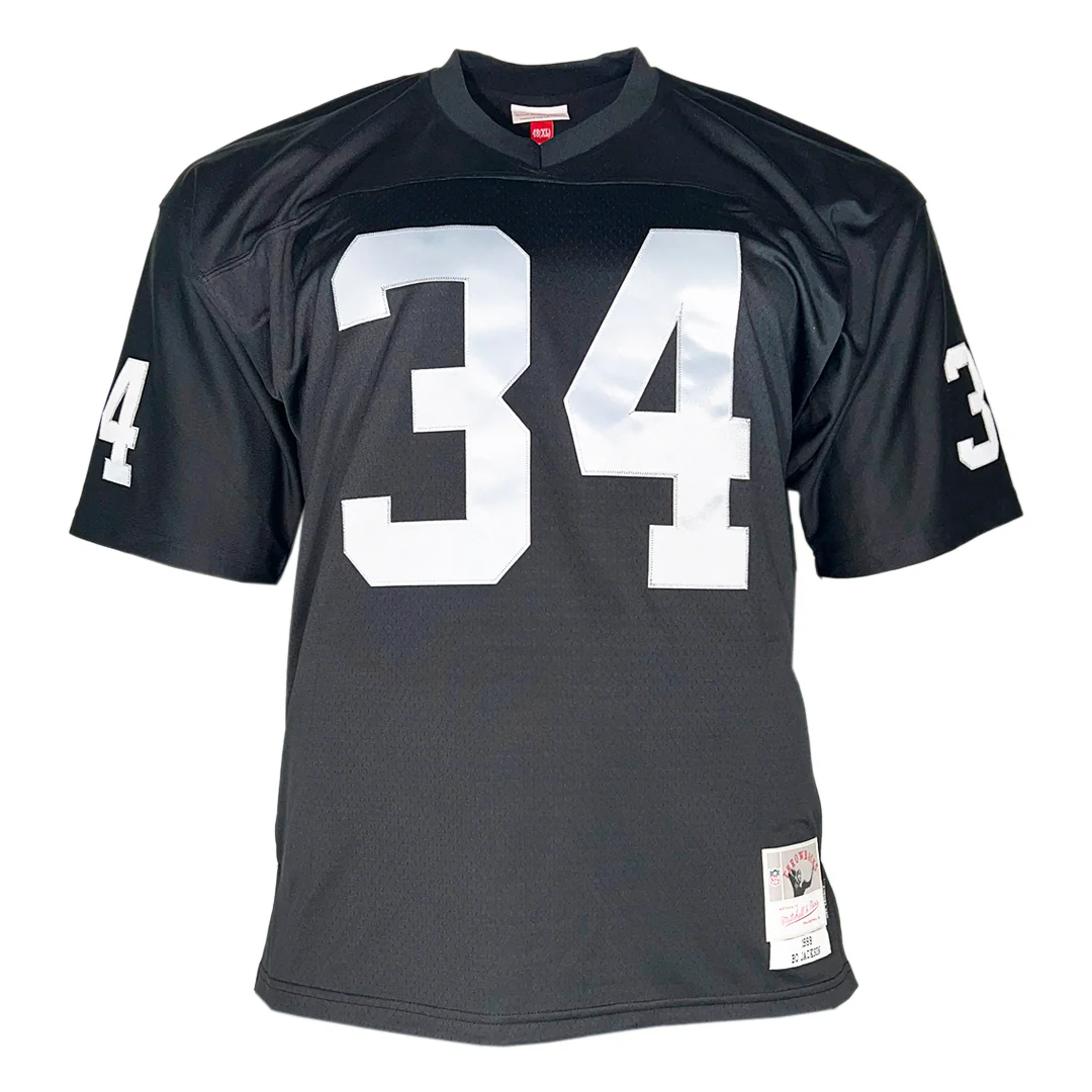 Bo Jackson Signed Authentic Los Angeles Raiders Black Football Jersey (Beckett) - Image 3