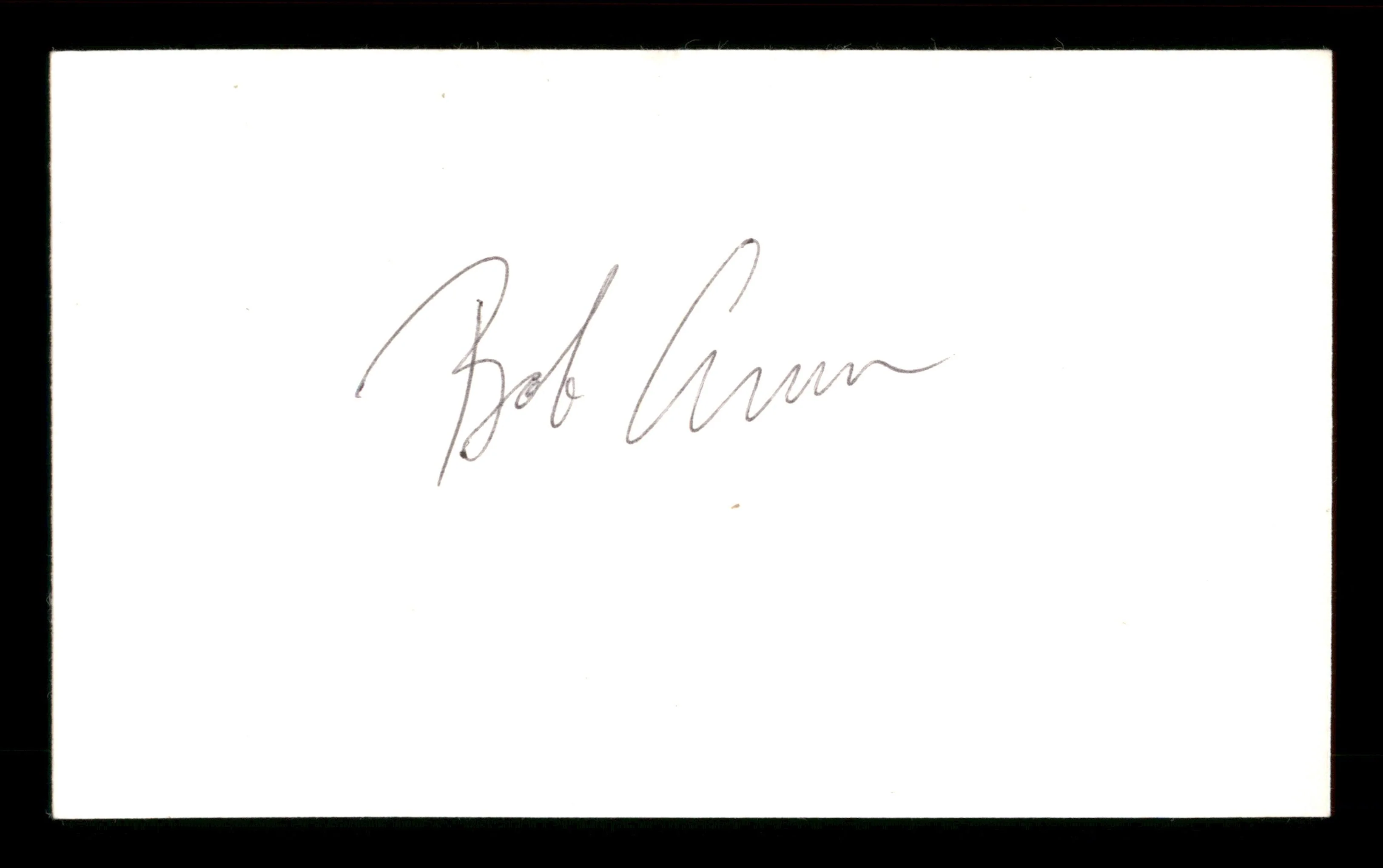 Bob Arum Autographed 3x5 Index Card Promoter SKU #186905