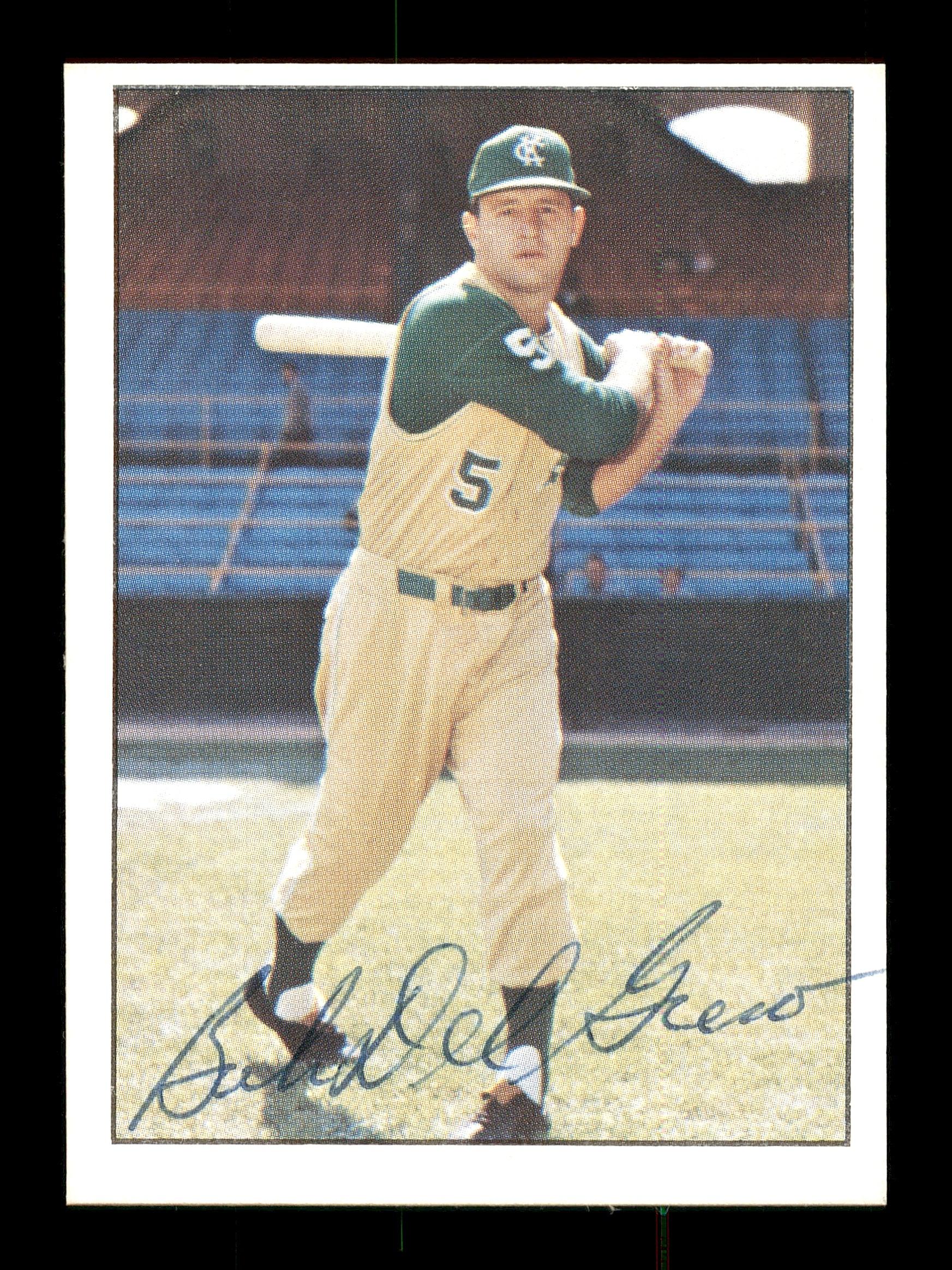 Bob Del Greco Autographed 1978 TCMA Card #259 Kansas City A's SKU #171458