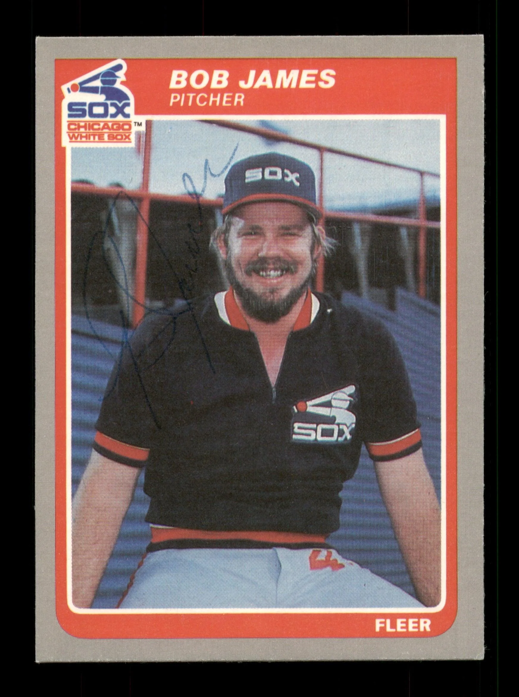 Bob James Autographed 1985 Fleer Update Card #U-60 Chicago White Sox SKU #187980
