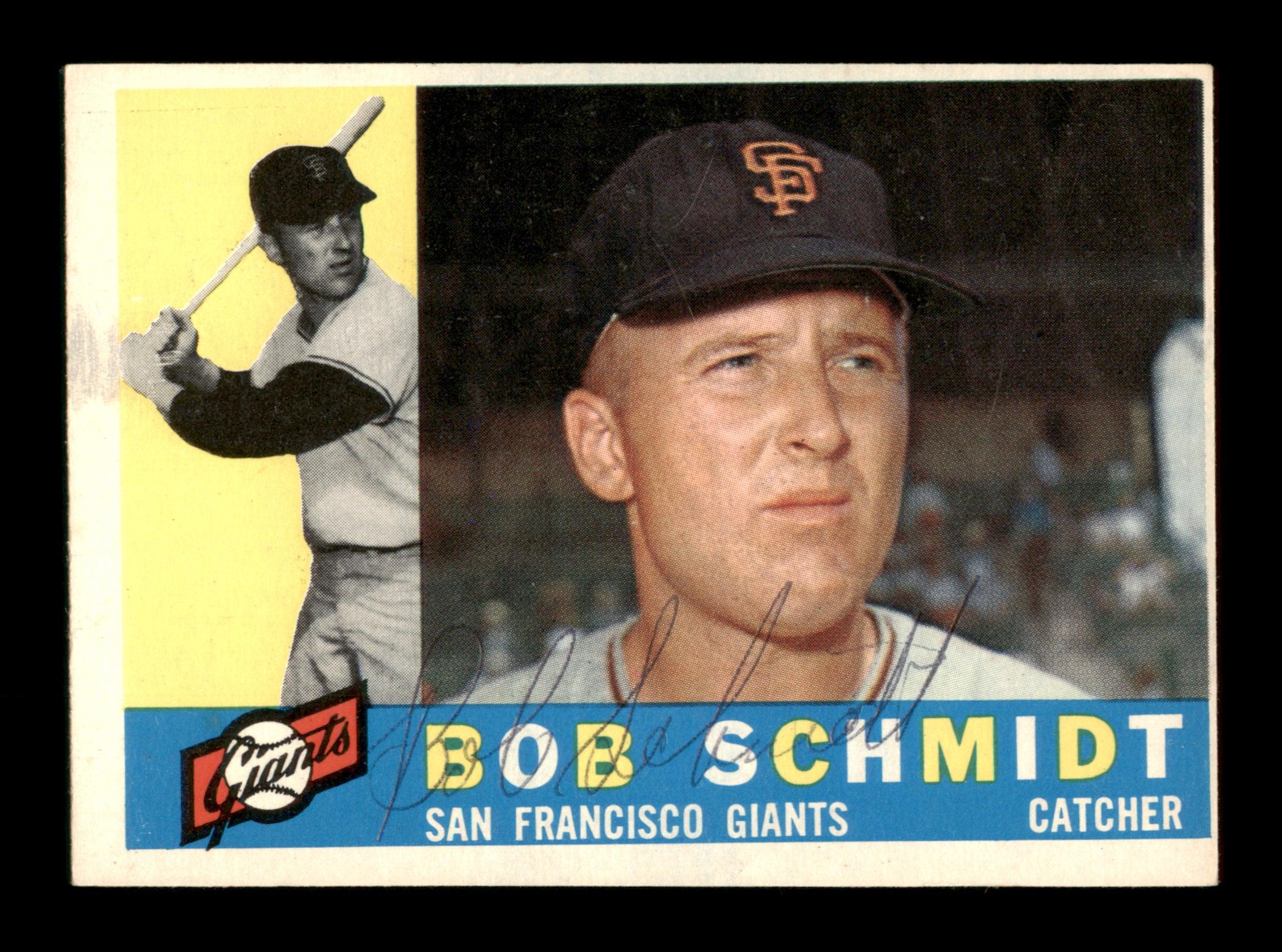 Bob Schmidt Autographed 1960 Topps Card #501 San Francisco Giants SKU #198700