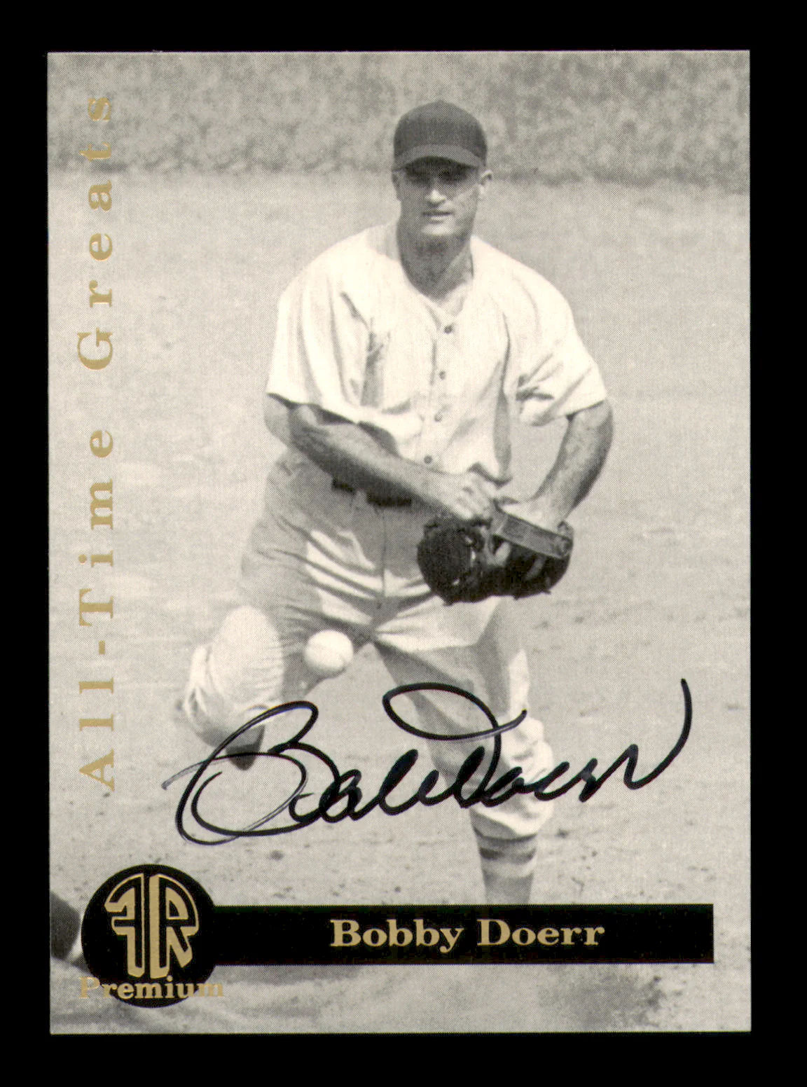 Bobby Doerr Autographed 1993 Front Row Card #4 Boston Red Sox SKU #219154